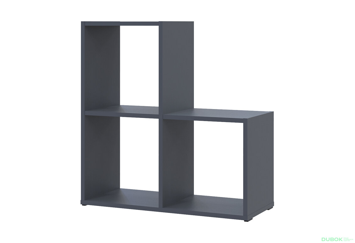 Regál otevřený Step 2х2 69х28.8х71.4 grafit