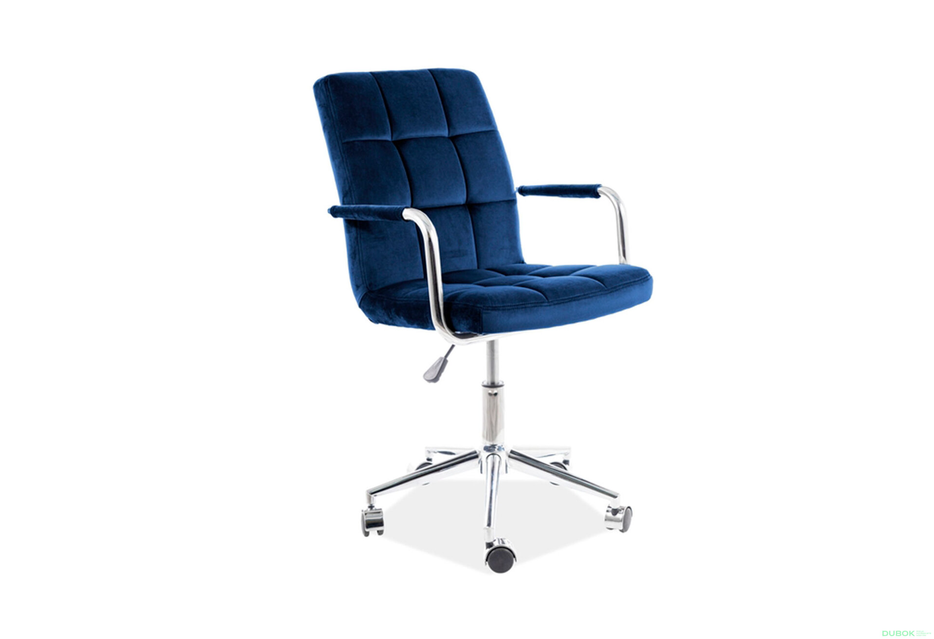 Obrázek 2 - Otočné křeslo Q-022 Velvet, tmavě modrá Bluvel 86