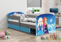 Obrázek 2 - Postel Luki 1 grafit Frozen 80x160 cm s roštem, matrací