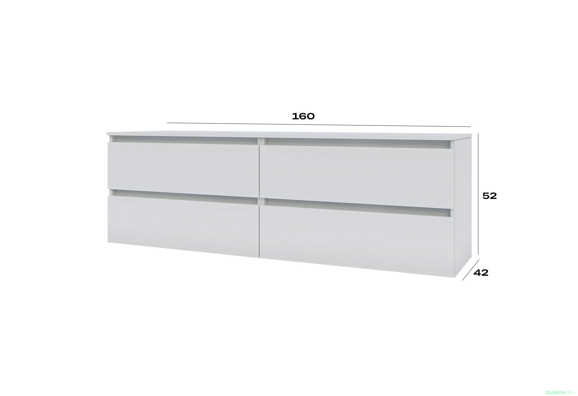 Obrázek 3 - TV stolek 520/1600/2x2Z nymfea alba Idea