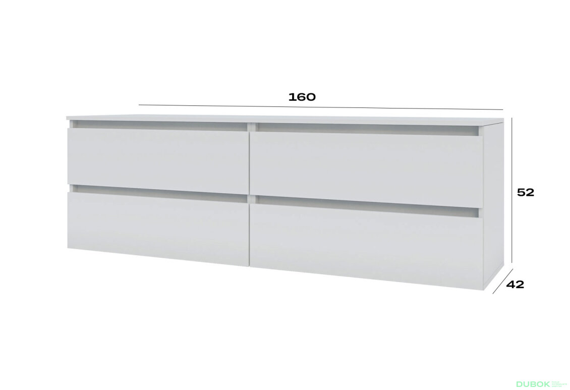 Obrázek 3 - TV stolek 520/1600/2x2Z nymfea alba Idea