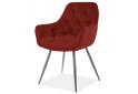 Obrázek 1 - Židle Cherry Matt Velvet kaštanový Bluvel 59, matná černá kov