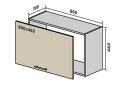 Obrázek 1 - V51 Skříňka nad digestoř 80 Margo Lux