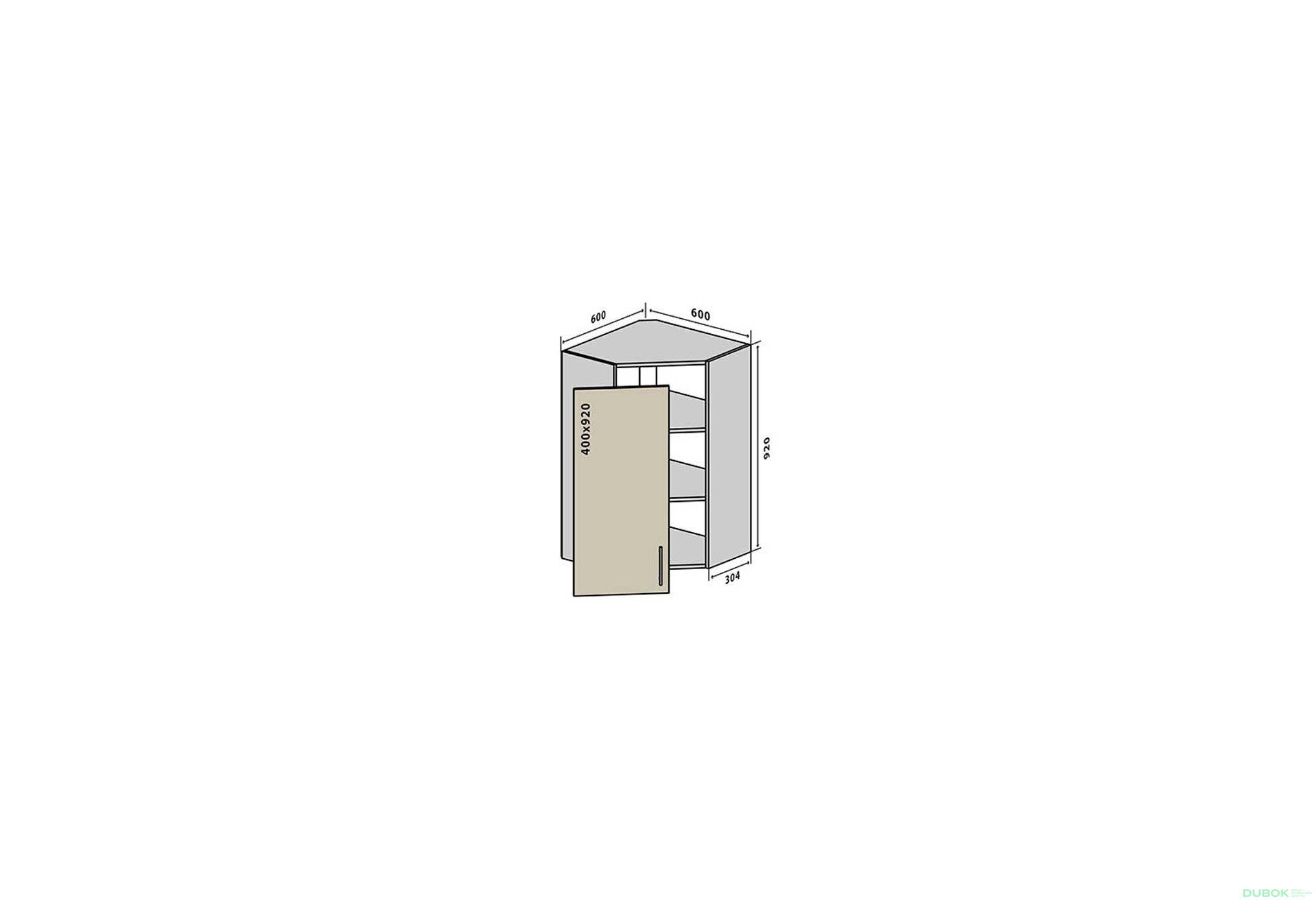 Obrázek 1 - V54 Skříňka 1D 60 Interno Luxe