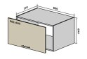 Obrázek 1 - V78 Skříňka nad digestoř 80 Interno Luxe