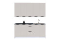 Obrázek 2 - Sada 2.0 Bílá / Kašmír, černé úchyty Leo