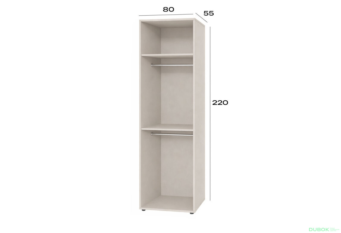Obrázek 2 - Korpus modul 2 (h-2200*800) kašmír Space
