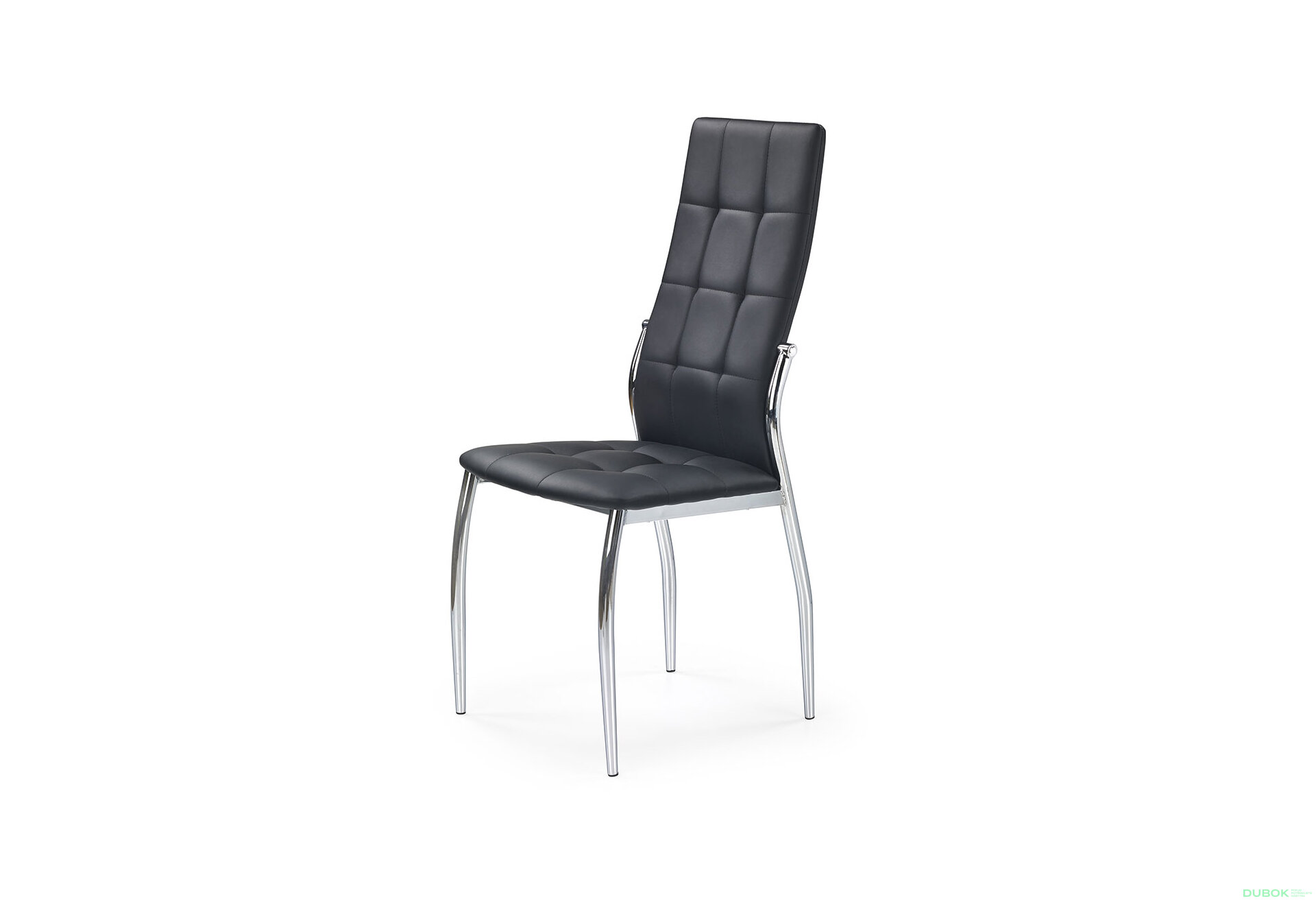 Obrázek 1 - Židle K209 chrom / černá ekokůže