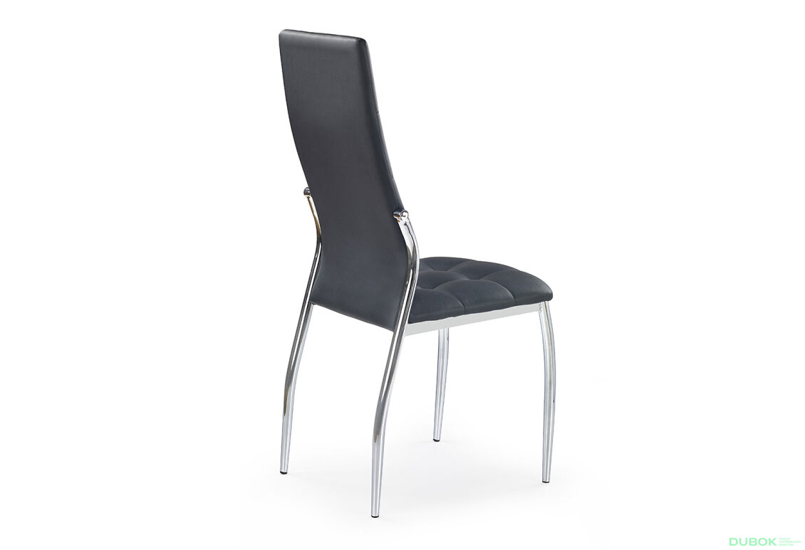 Obrázek 2 - Židle K209 chrom / černá ekokůže