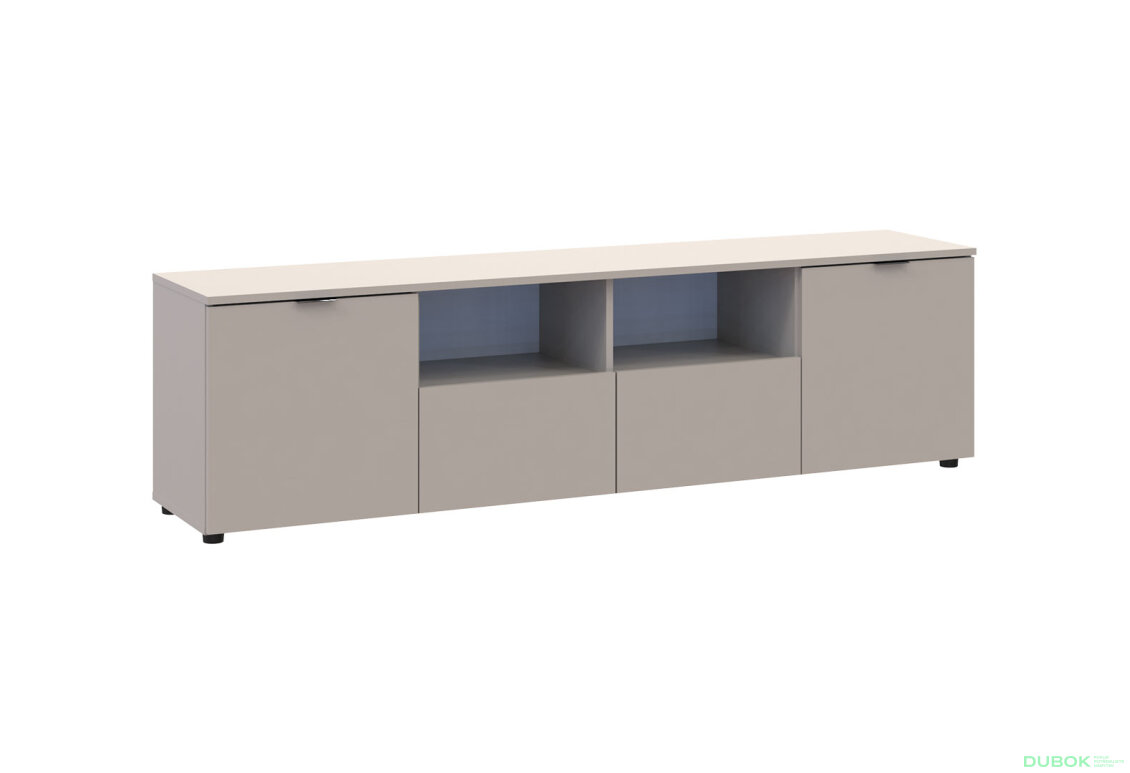 Obrázek 3 - TV stolek s dvířky a zásuvkami Ron 4 180 cm kašmír