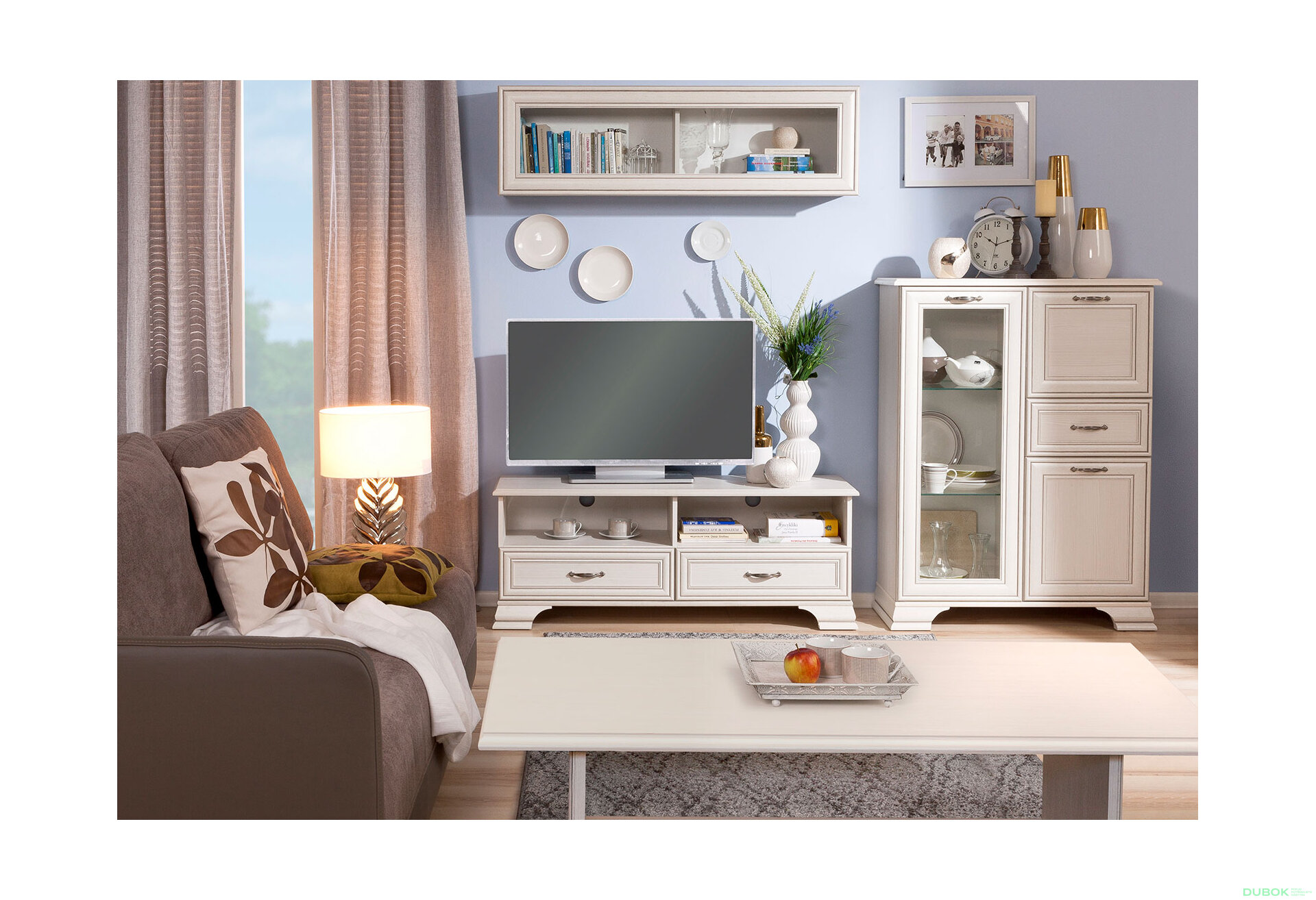 Obrázek 1 - Obývací sestava 2.3 m woodline krém Tiffany