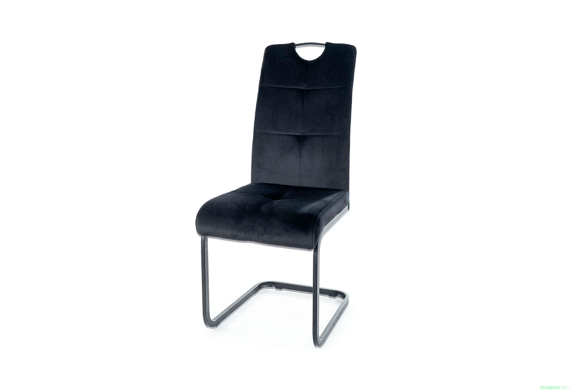 Obrázek 1 - Židle Axo Velvet černý Bluvel 19, matná černá kov