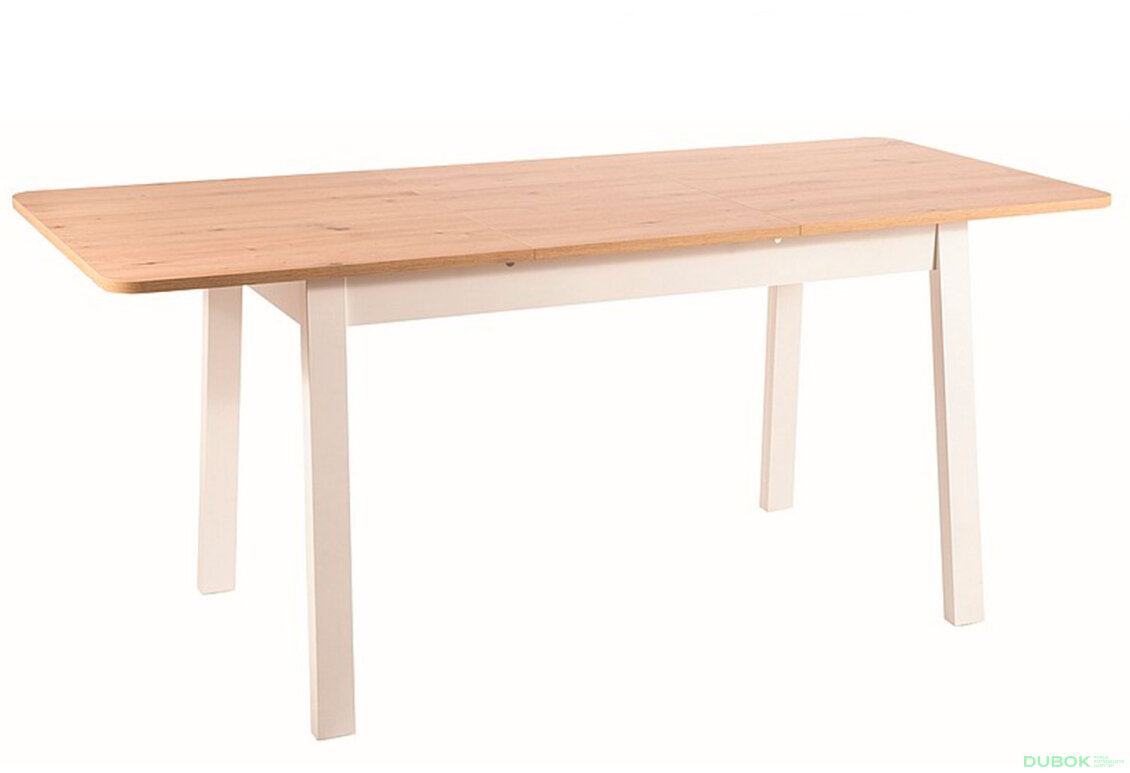 Obrázek 2 - Stůl Ikar 125(165)x75 dub artisan / bílý