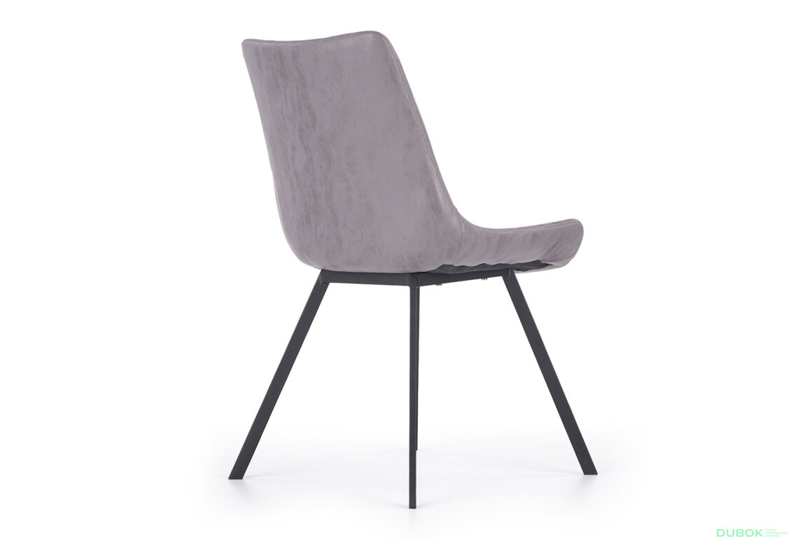 Obrázek 6 - Židle K279 czarny metal / popielata ekoskóra