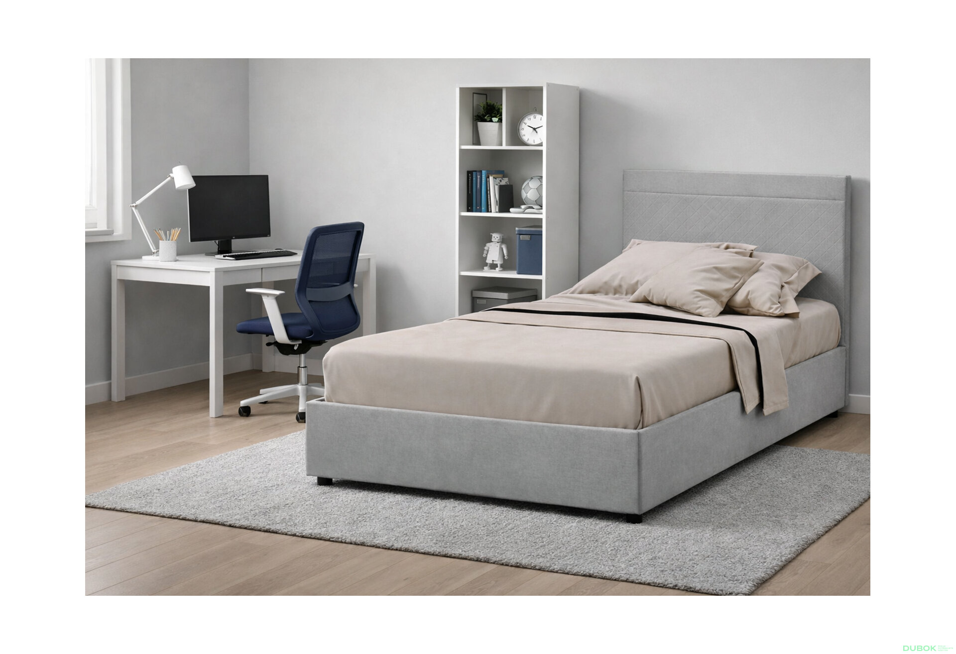 Obrázek 2 - Postel Fro Pik 120x200 Mono 246, šedá