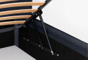 Obrázek 5 - Postel 1,6x2,0 s výklopným roštem, grafit (Royal Velvet 21) Duo