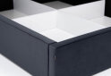 Obrázek 6 - Postel 1,6x2,0 s výklopným roštem, grafit (Royal Velvet 21) Duo