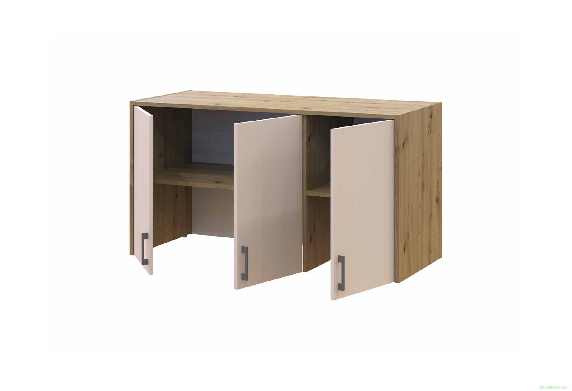 Obrázek 4 - Nástavba Rondi 3 dřevotříska 121x52x65 dub artisan / kašmír