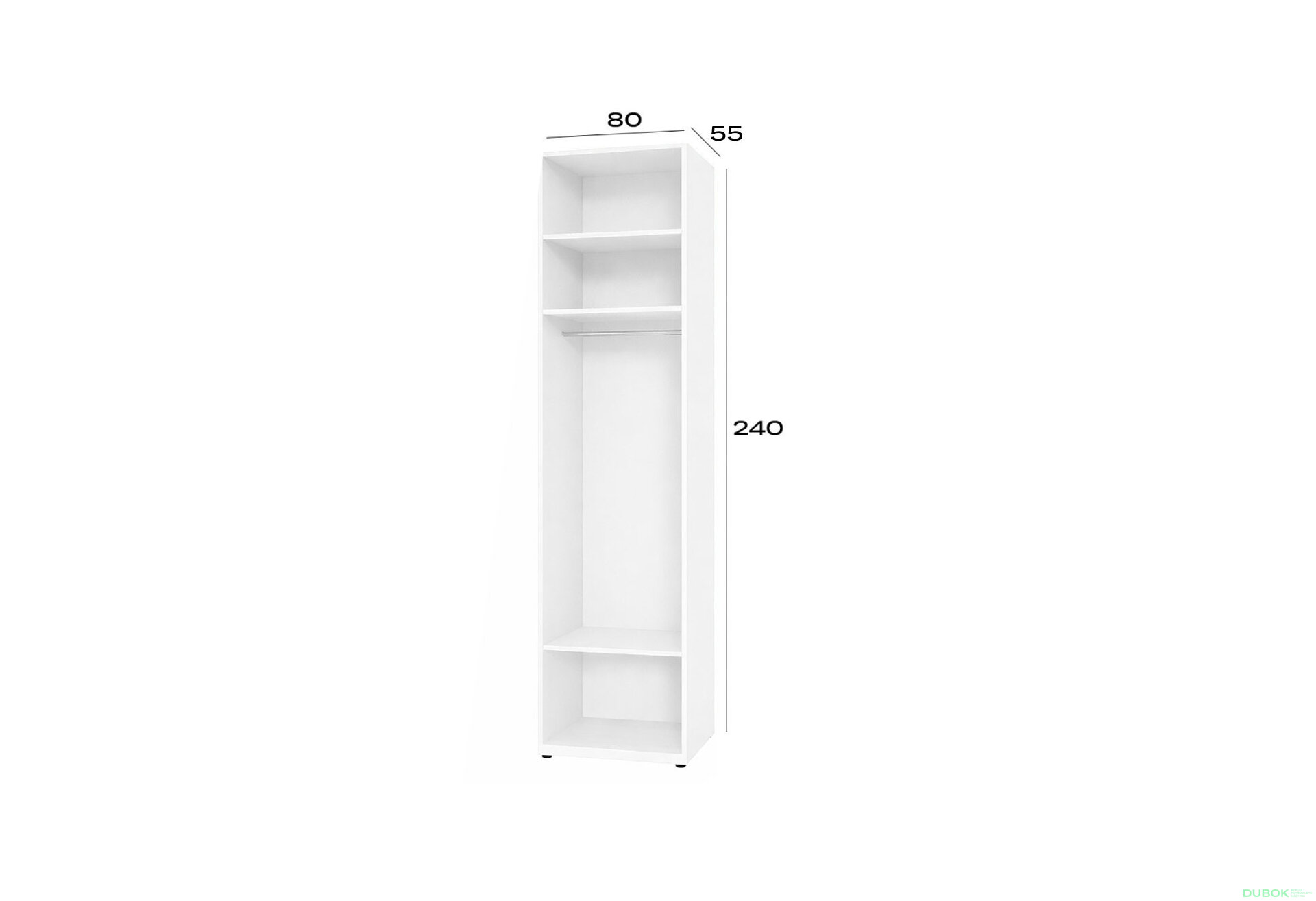 Obrázek 2 - Korpus modul 1 (h-2400*800) nymphaea alba Space