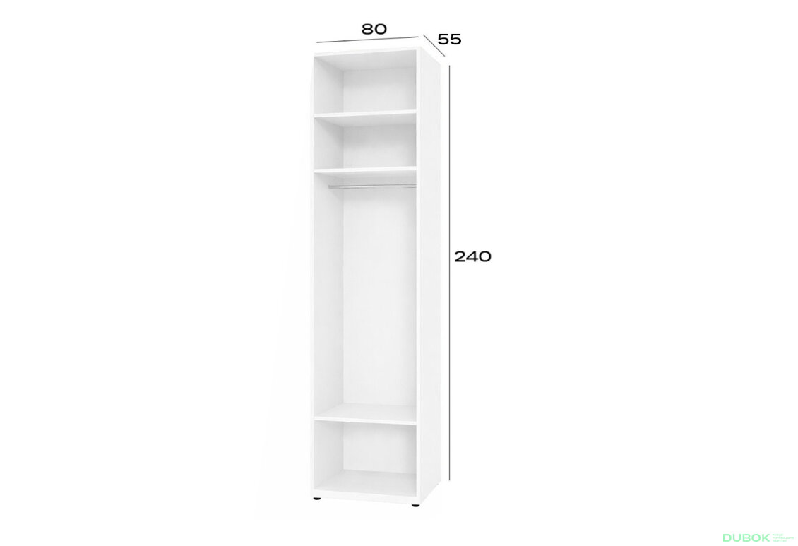 Obrázek 2 - Korpus modul 1 (h-2400*800) nymphaea alba Space