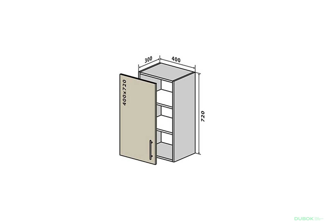 V3 Skříňka 1D 40 Interno Luxe