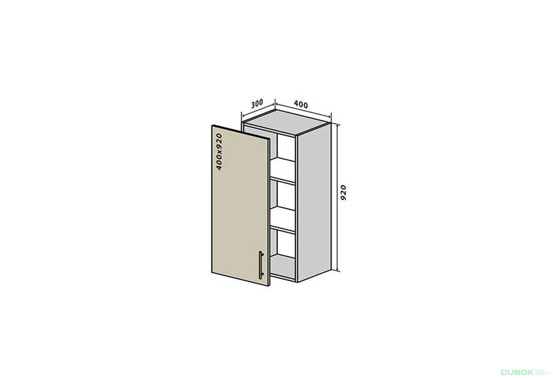 V43 Skříňka 1D 40 Interno Luxe