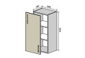 Obrázek 1 - V43 Skříňka 1D 40 Interno Luxe