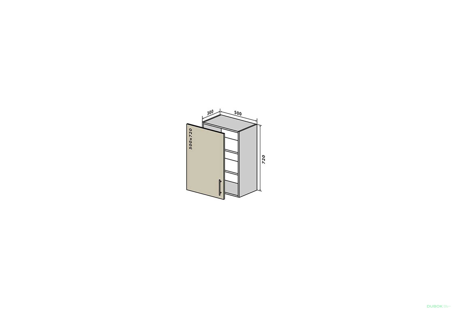 Obrázek 1 - V5 Skříňka 1D 50 Interno Luxe