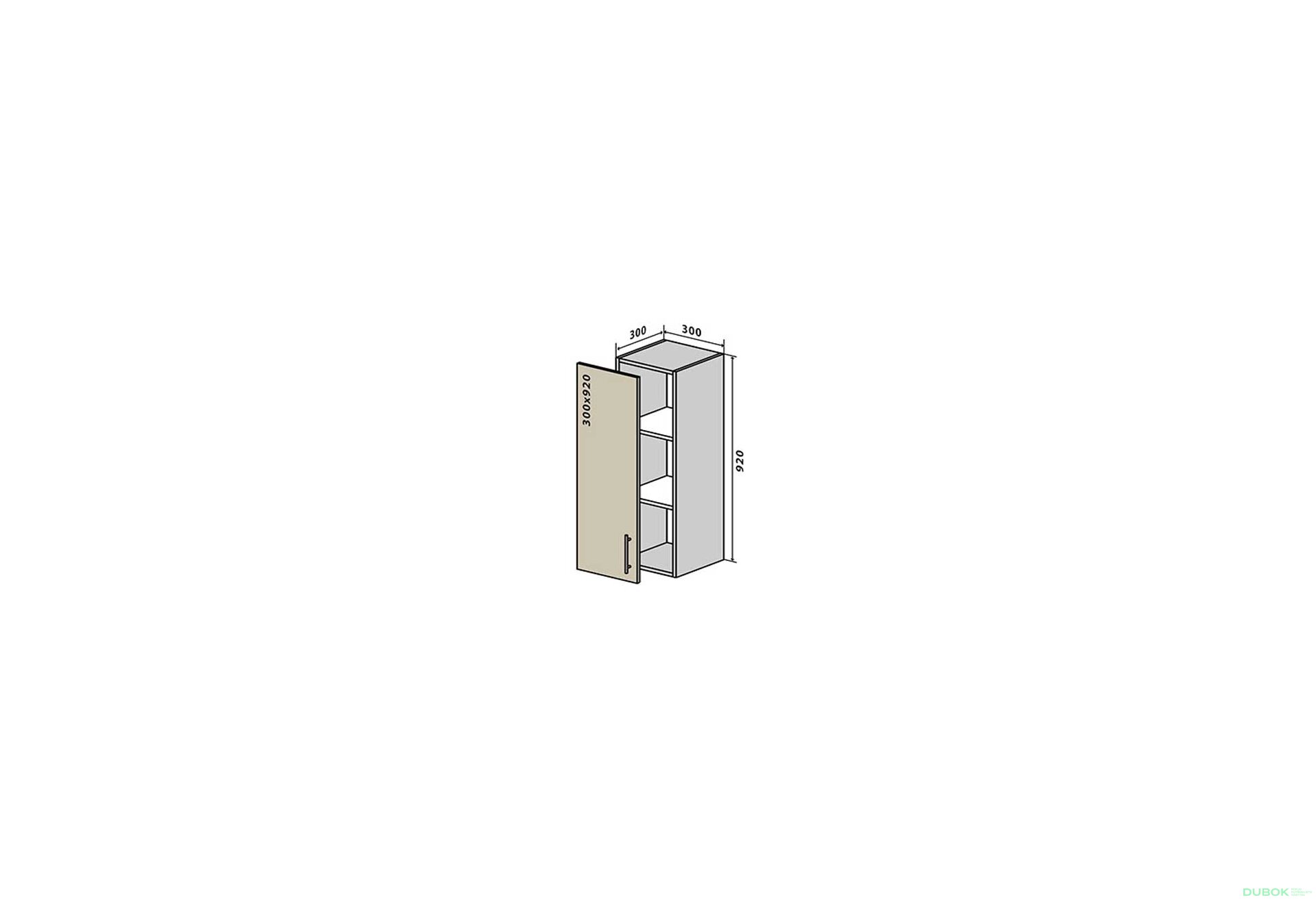 Obrázek 1 - V42 Skříňka 1D 30 Interno Glaňec Luxe