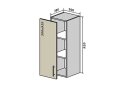 Obrázek 1 - V42 Skříňka 1D 30 Interno Glaňec Luxe