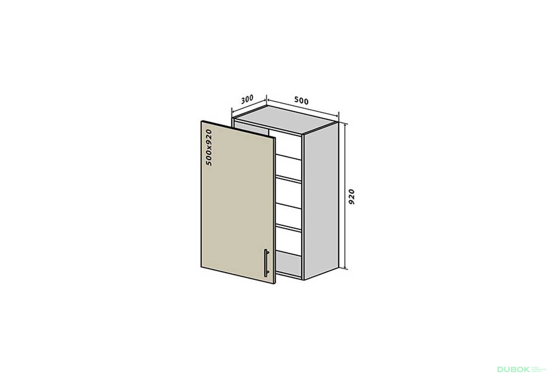 V45 Skříňka 1D 50 Interno Glaňec Luxe