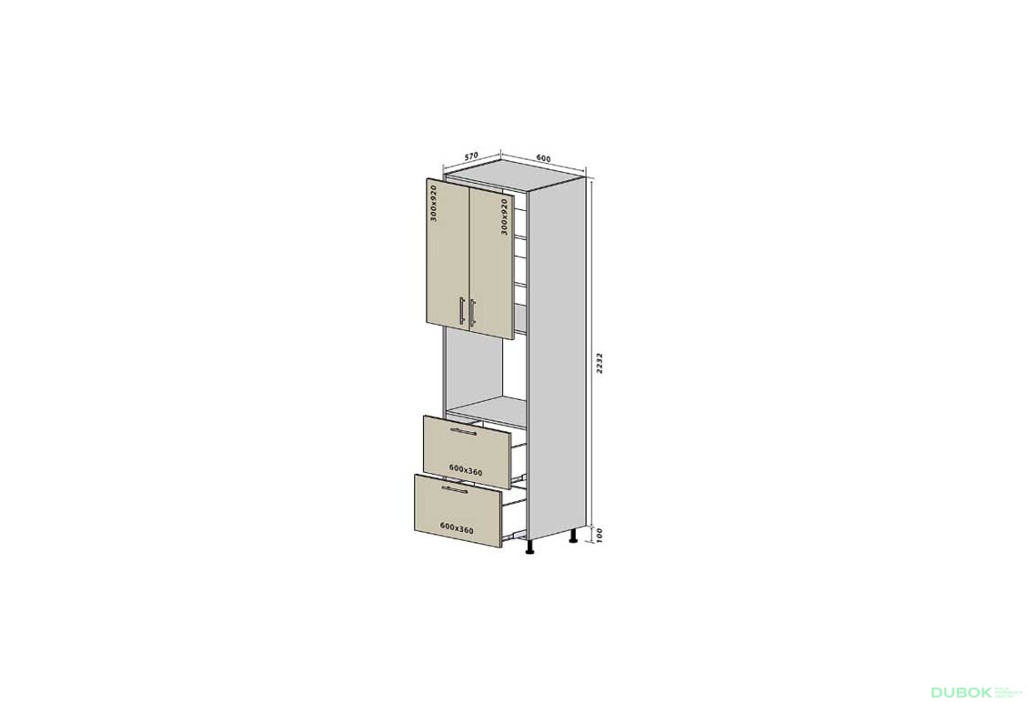 N21 Skříň 2D2Š 233 Interno Glaňec Luxe