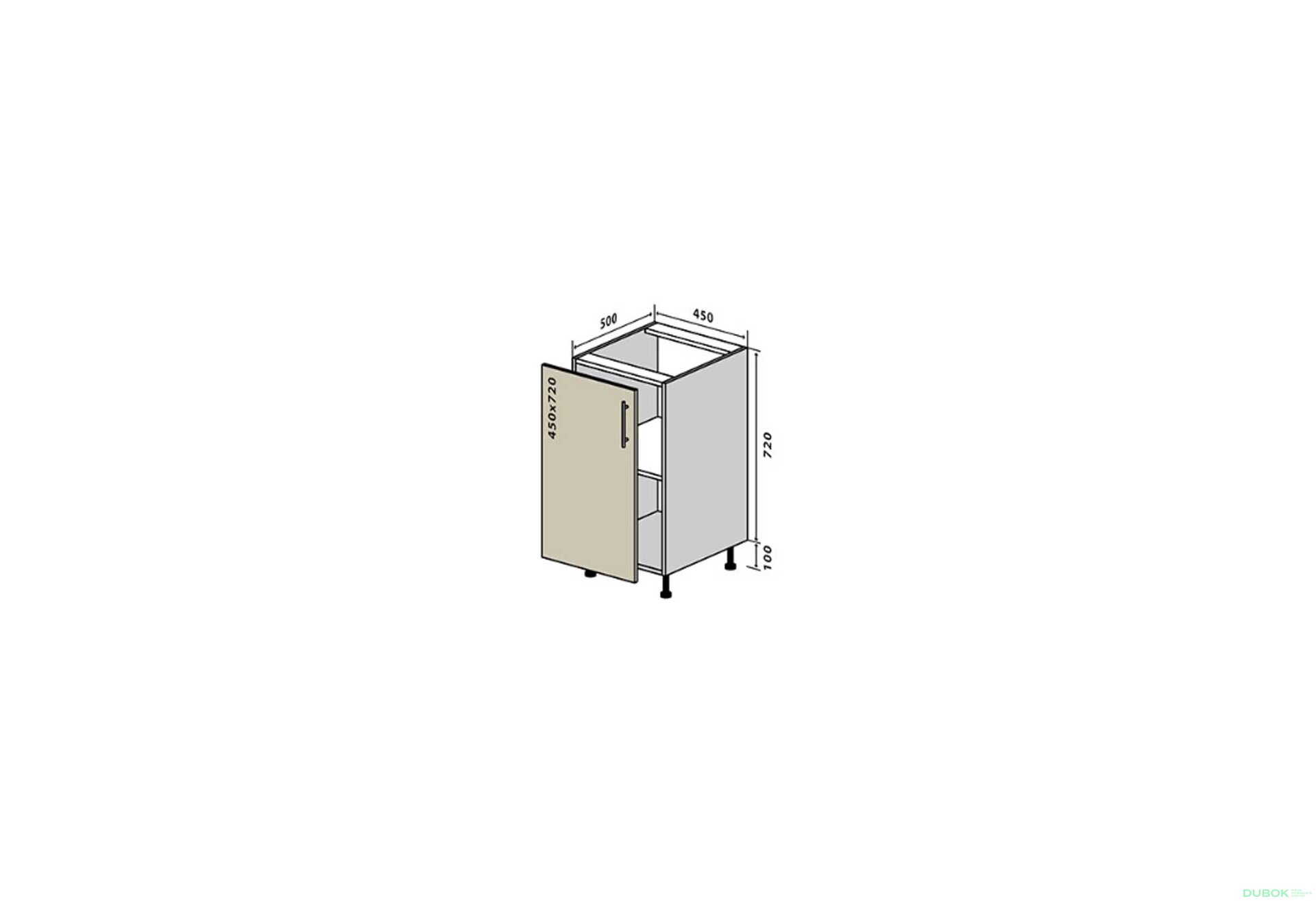 Obrázek 1 - N4 Skříňka 1D 45 Interno Glaňec Luxe