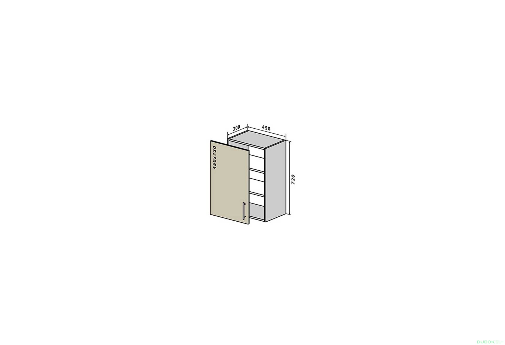 Obrázek 1 - V4 Skříňka 1D 45 Interno Glaňec Luxe