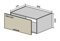 Obrázek 1 - V68 Skříňka nad digestoř 80 Interno Glaňec Luxe