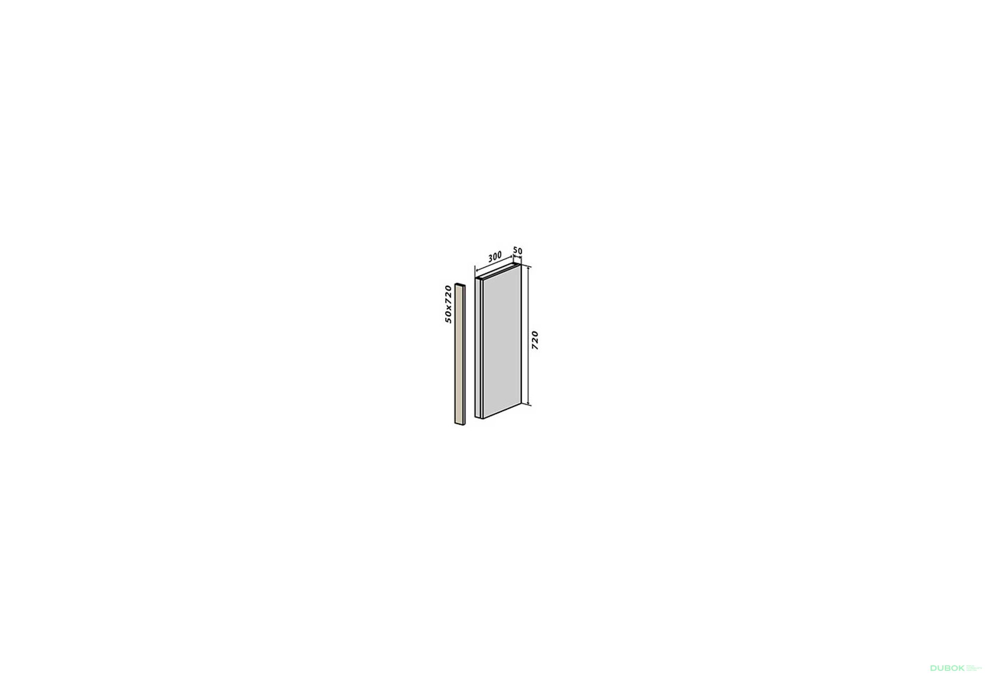 Obrázek 1 - V30 záslepka (horní/spodní) 72 Interno Glaňec Luxe