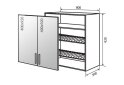 Obrázek 1 - V49 Skříňka 2D 80 Sušák Vitrina Bravo Lux