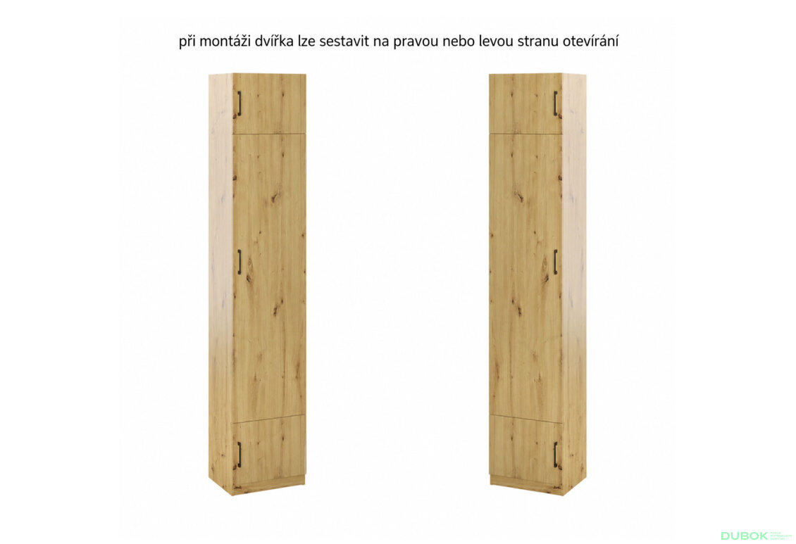 Obrázek 4 - Regál 3D dub artisan Sovi