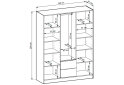 Obrázek 3 - Skříň 3D se zrcadlem a antresolí artisan Nelly