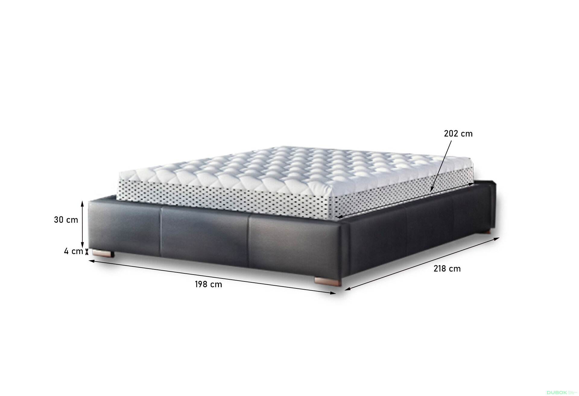 Obrázek 4 - Postel Polibox 180x200 Terra 99 Davis G4 Ořech