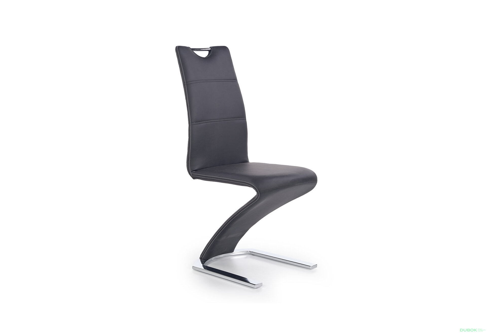 Obrázek 4 - Židle K291 chrom / černá ekokůže