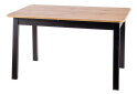 Obrázek 1 - Stůl Ikar 125(165)x75 dub artisan / černý