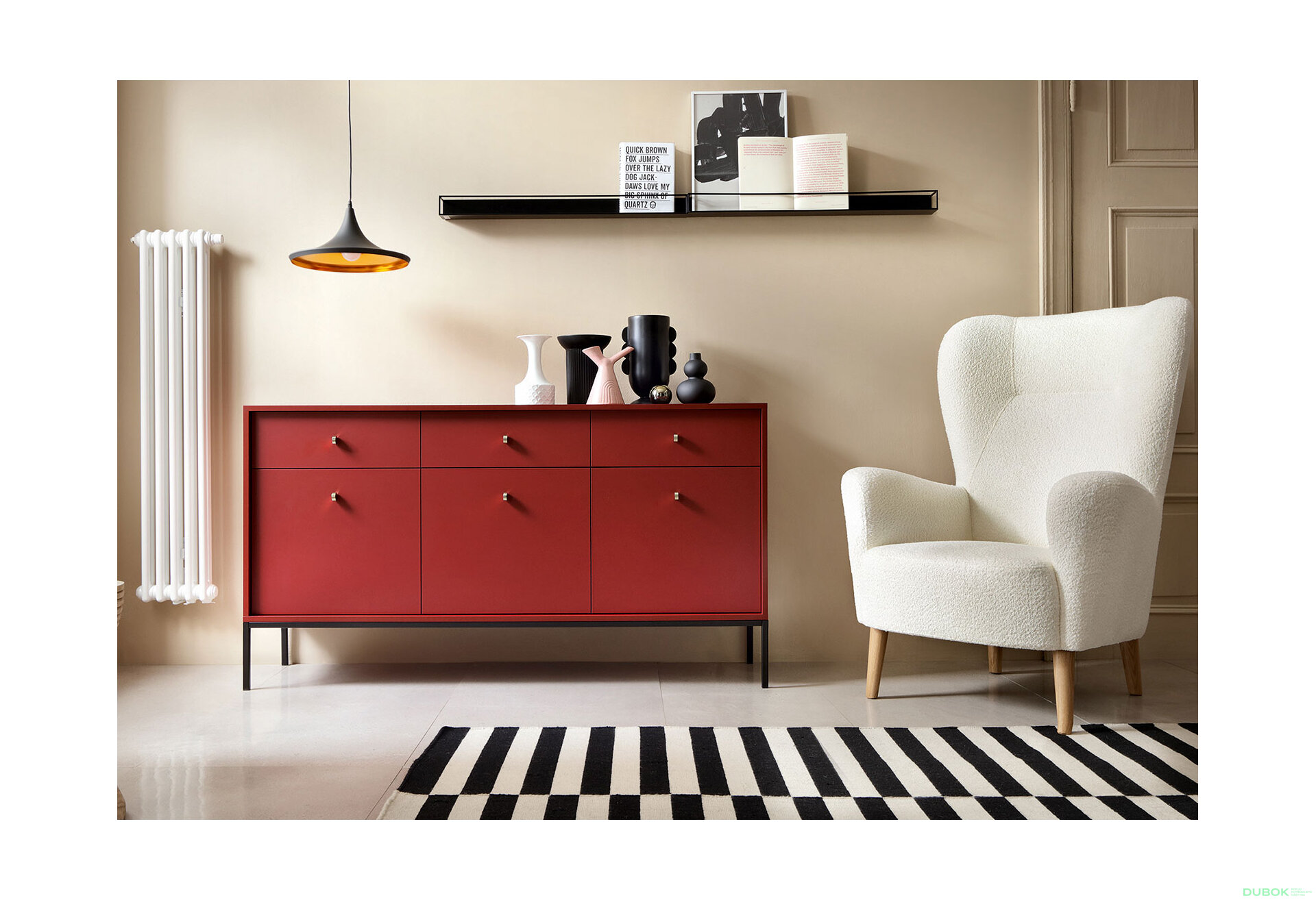 Obrázek 9 - Komoda MKSZ154 Mono bordo