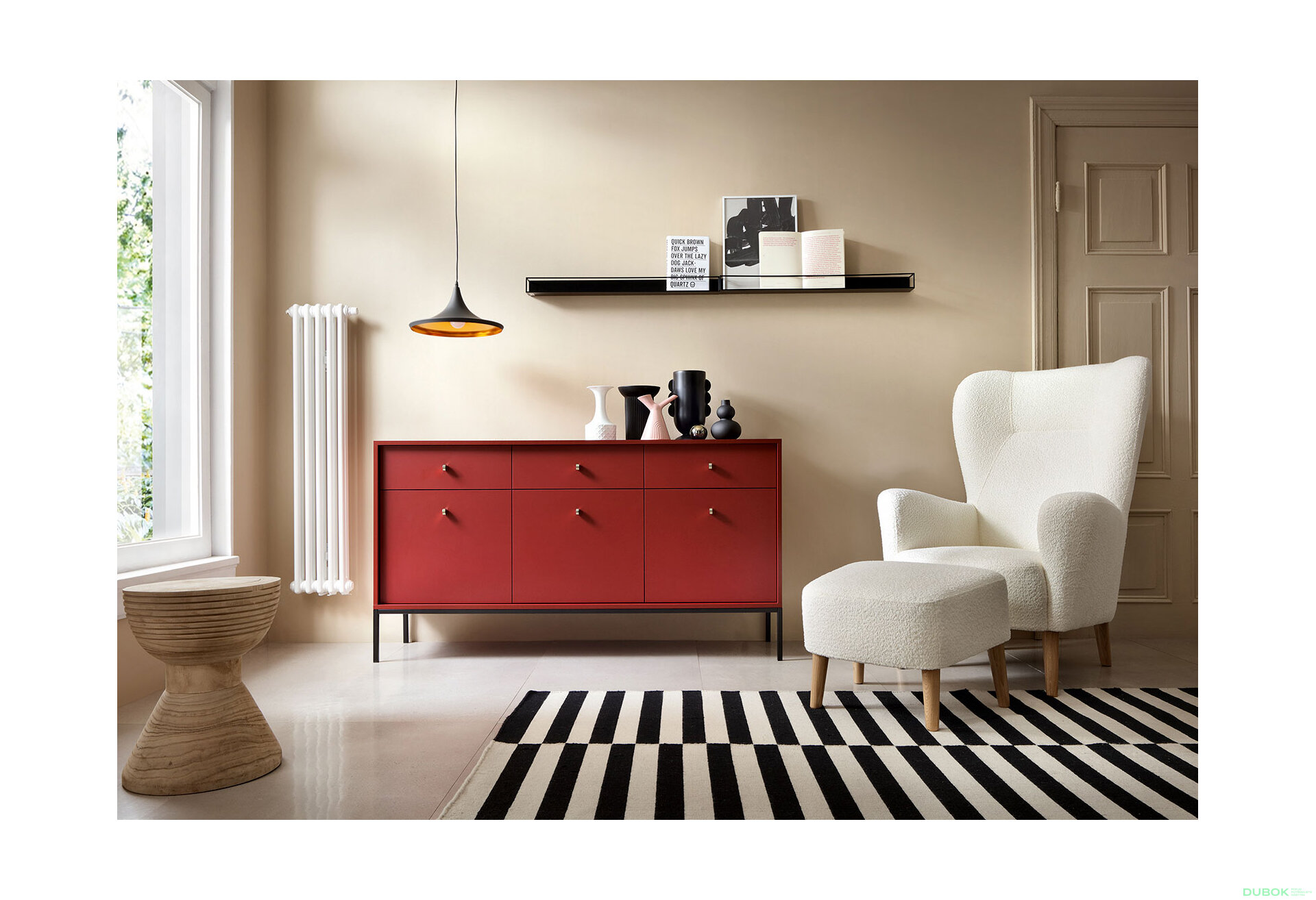 Obrázek 11 - Komoda MKSZ154 Mono bordo