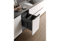Obrázek 2 - Sorter 580 Gollinucci EVO do skrinky 450mm včetně výsuvů a víka 2x29l antracit