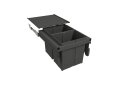 Obrázek 1 - Sorter 580 Gollinucci EVO do skrinky 450mm včetně výsuvů a víka 2x29l antracit