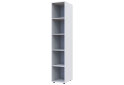Obrázek 6682 - Skříň dvoudveřová s regálem Gelar 115.7 cm Bílá