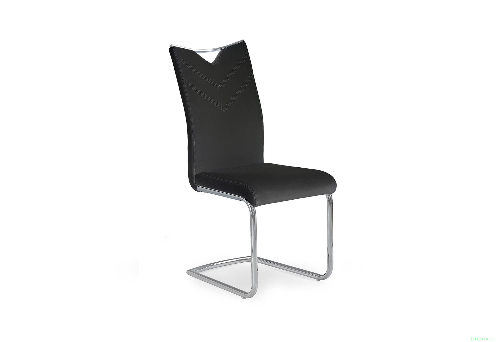 Obrázek 2 - Židle K224 chrom / černá ekokůže