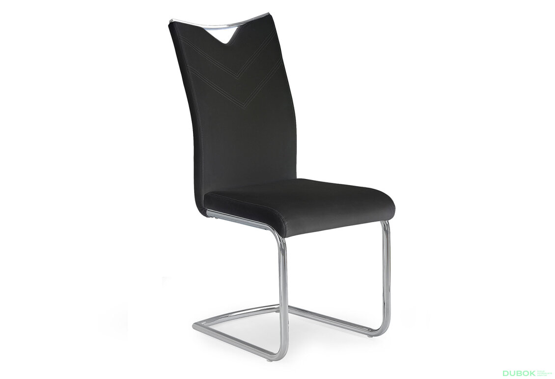 Obrázek 2 - Židle K224 chrom / černá ekokůže