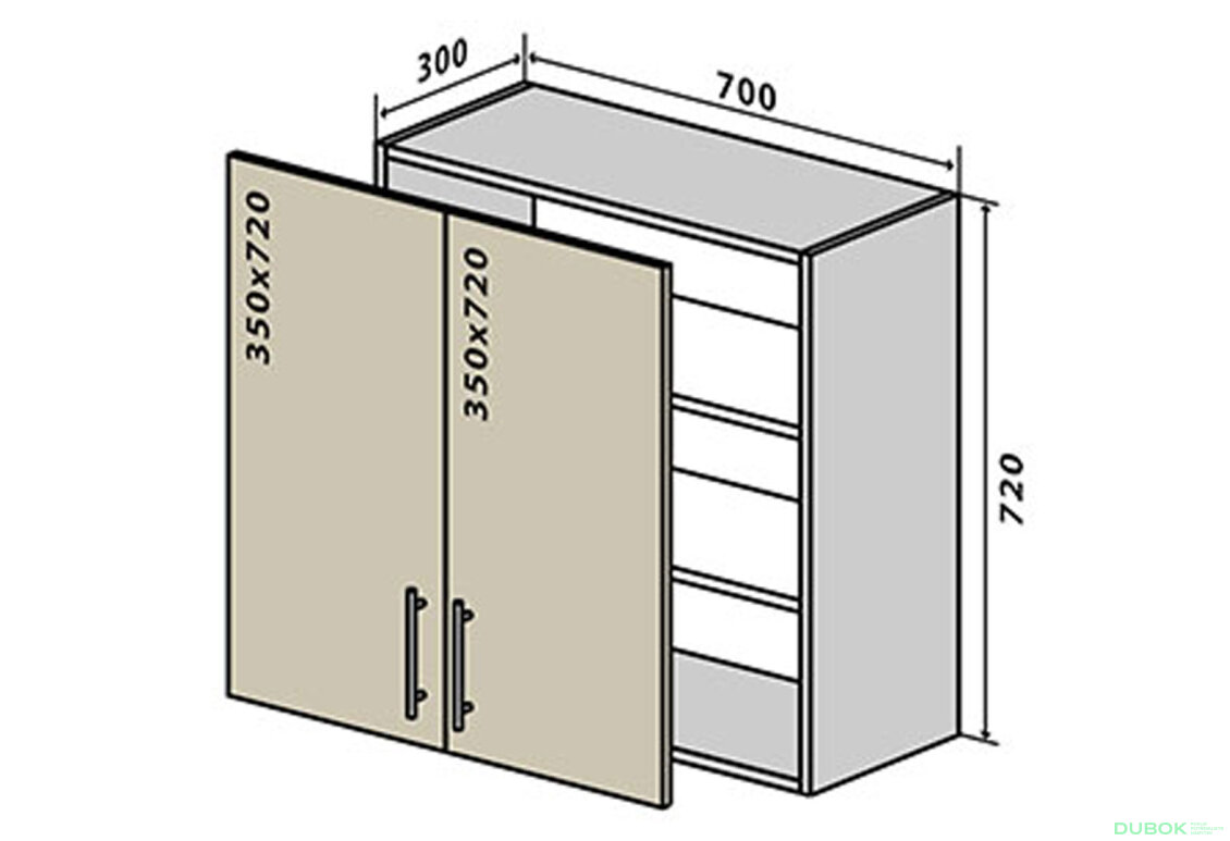 V86 Skříňka 2D 70 Bravo Lux